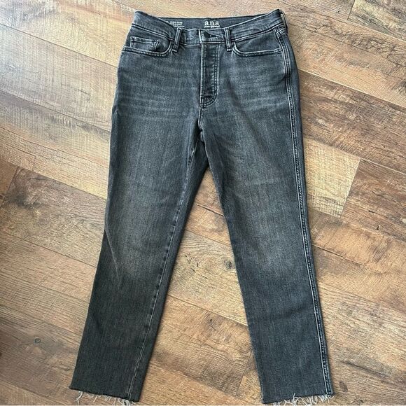 a.n.a Womens High Rise Straight Leg button fly Jeans Sz 6 EUC - Picture 11 of 14
